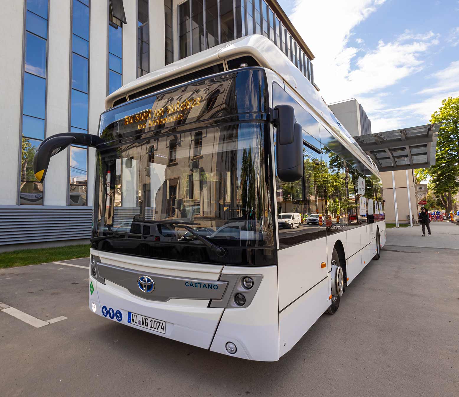 Autobuz cu hidrogen pe străzile Galațiului